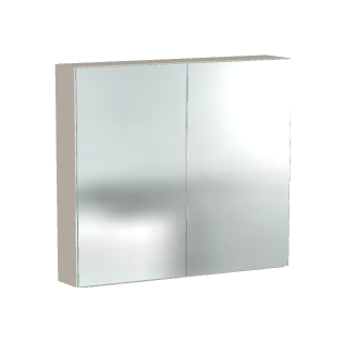 Spiegelschrank in Kaschmir, 80x70x15cm (BxHxT)