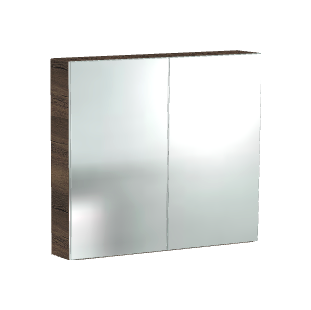 Spiegelschrank aus Eiche, 80x70x15cm (BxHxT)