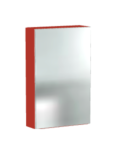 Spiegelschrank in Rot , 45x70x15cm (BxHxT)
